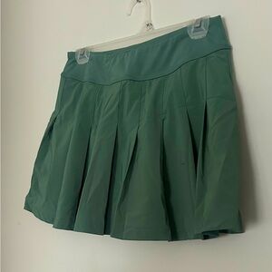 Sage green athletic tennis skirt